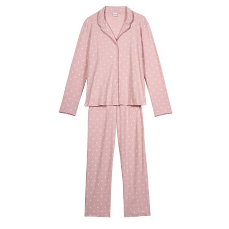 Pyjama boutonné en coton CHAMADE 806 Blush | Lingerie le Chat