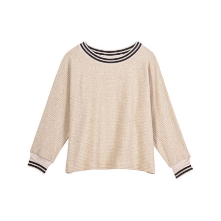 Knitted sweatshirt ESMEE 830 Beige | Lingerie le Chat