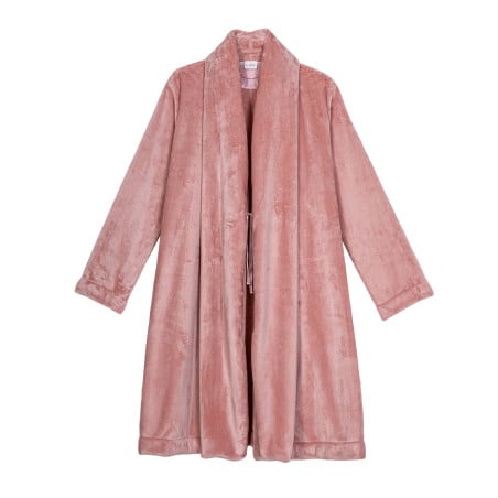 Robe de chambre en peluche flanelle ESSENTIEL 855 Blush | Lingerie le Chat