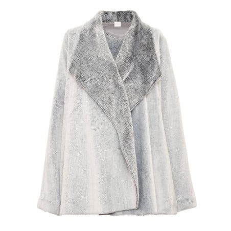 Veste en peluche flanelle ESSENTIEL 873 Gris | Lingerie le Chat