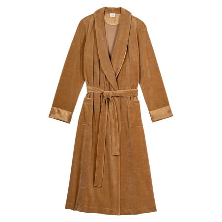 Velvet bathrobe ESSENTIEL 867 Gold | Lingerie le Chat