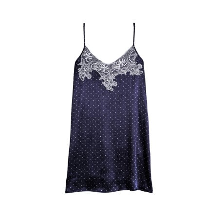 Viscose nightie MOON 803 Navy Blue | Lingerie le Chat