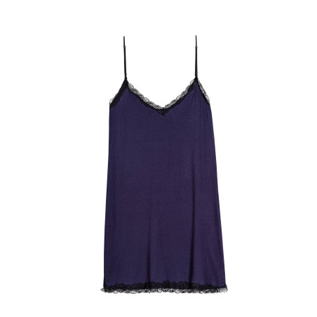 Viscose nightie SUBLIME 803 Navy Blue | Lingerie le Chat