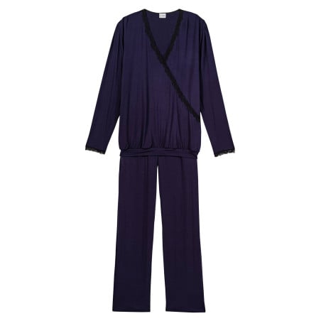 Viscose pyjamas SUBLIME 802 Navy Blue | Lingerie le Chat