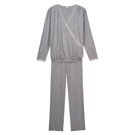 Pyjama en viscose SUBLIME 802 Gris Chine | Lingerie le Chat