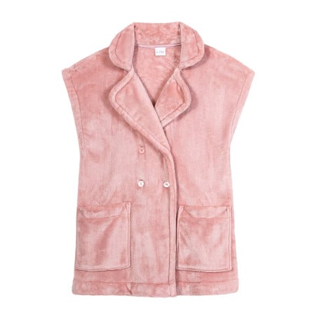 Plush flannel jacket ESSENTIEL 876 Blush | Lingerie le Chat