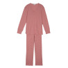 Cotton pyjamas GARANCE 802RL Muscade/Milk