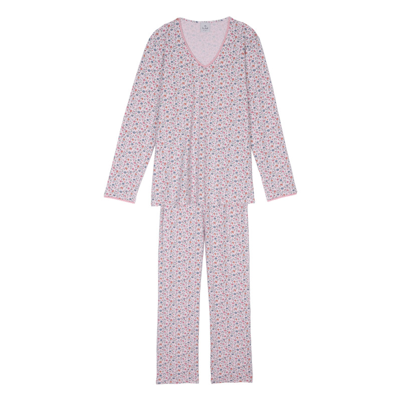 Pyjama en coton CHAMADE 802RL Imprimé Liberty - Lingerie Le Chat