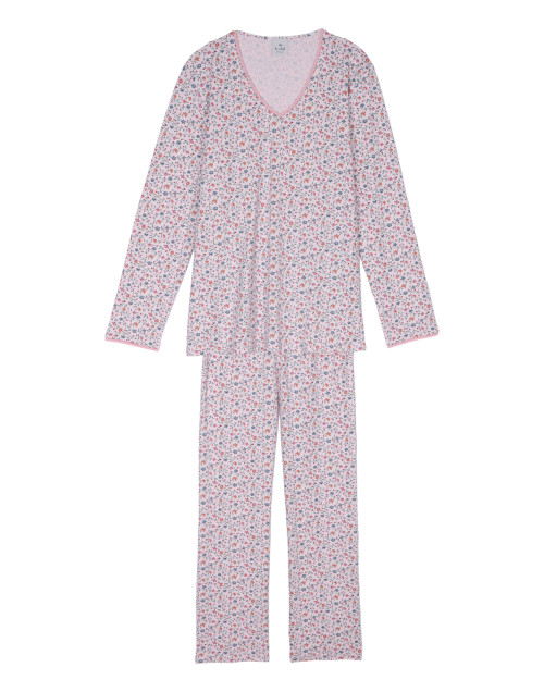 Pyjama en coton CHAMADE 802RL Imprimé Liberty - Lingerie Le Chat