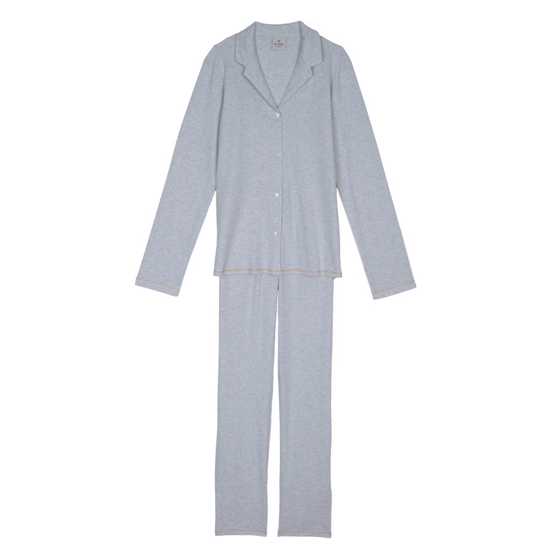 Cotton pyjamas COCOON 206RL Grey - Lingerie Le Chat