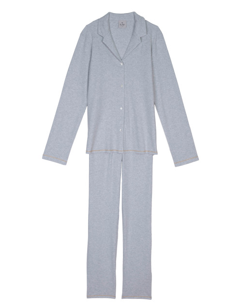 Cotton pyjamas COCOON 206RL Grey - Lingerie Le Chat