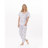 Pyjama en coton BLOOM 902 Corail