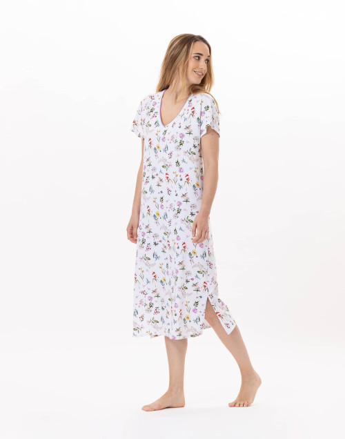 Cotton Nightdress BLOOM 911 Coral