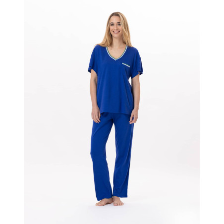 Pyjama BLOOM 912 Blue | Lingerie le Chat