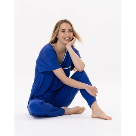 Pyjama BLOOM 912 Blue | Lingerie le Chat