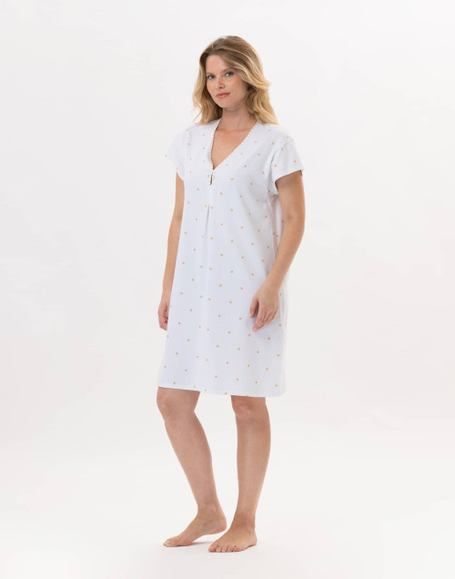 Cotton Nightdress PITCHOUN 901 Sand