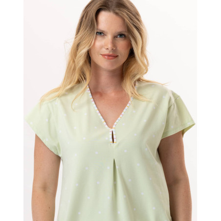 Cotton Pyjama PITCHOUN 902 Water green | Lingerie le Chat