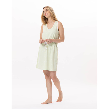 Cotton Nightdress PITCHOUN 907 Water green | Lingerie le Chat