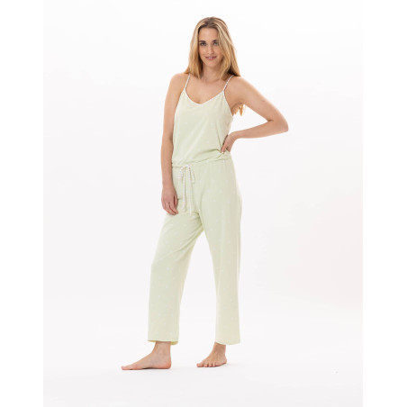 Cotton Jumpsuit PITCHOUN 920 Water green | Lingerie le Chat