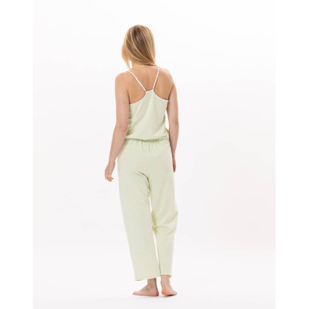 Cotton Jumpsuit PITCHOUN 920 Water green | Lingerie le Chat