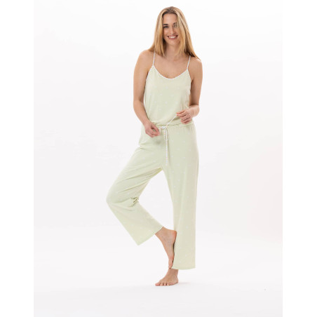 Cotton Jumpsuit PITCHOUN 920 Water green | Lingerie le Chat