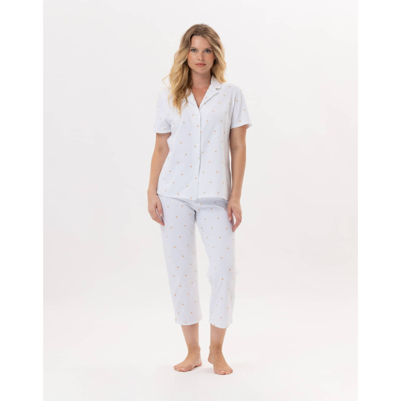 Cotton button-down Pyjama PITCHOUN 906 Sand | Lingerie le Chat