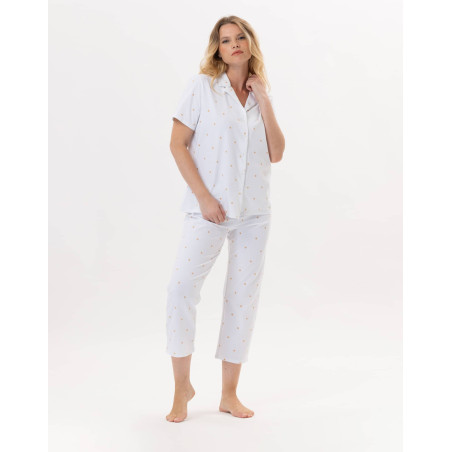 Cotton button-down Pyjama PITCHOUN 906 Sand | Lingerie le Chat