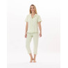 Cotton button-down Pyjama PITCHOUN 906 Water green