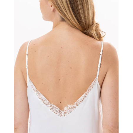 Viscose Nightie  CROISETTE 903 White | Lingerie le Chat