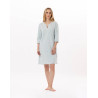 Chemise de nuit en coton JEANNETTE 901 Turquoise