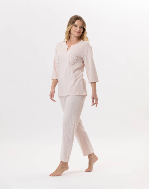 Cotton Pyjama JEANNETTE 902 Sand