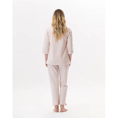 Pyjama en coton JEANNETTE 902 Sable | Lingerie le Chat