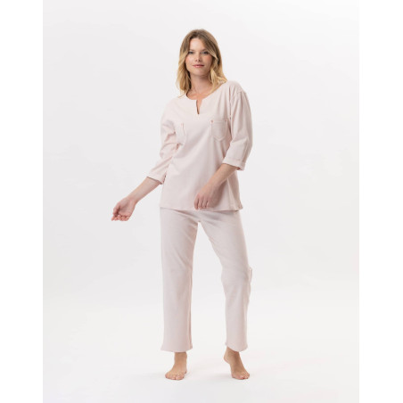 Cotton Pyjama JEANNETTE 902 Sand | Lingerie le Chat