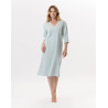 Chemise de nuit en coton JEANNETTE 911 Turquoise