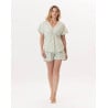 Cotton Pyjama short CALISSON 900 Anise