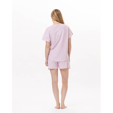 Cotton Pyjama short CALISSON 900 Pink | Lingerie le Chat