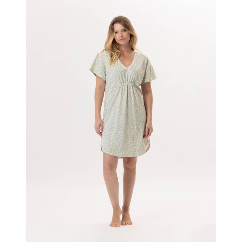 Cotton Nightdress CALISSON 901 Anise | Lingerie le Chat