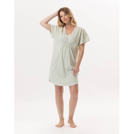 Cotton Nightdress CALISSON 901 Anise | Lingerie le Chat