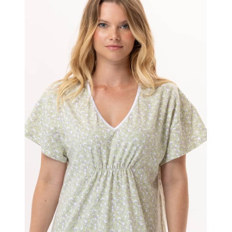 Cotton Nightdress CALISSON 901 Anise | Lingerie le Chat