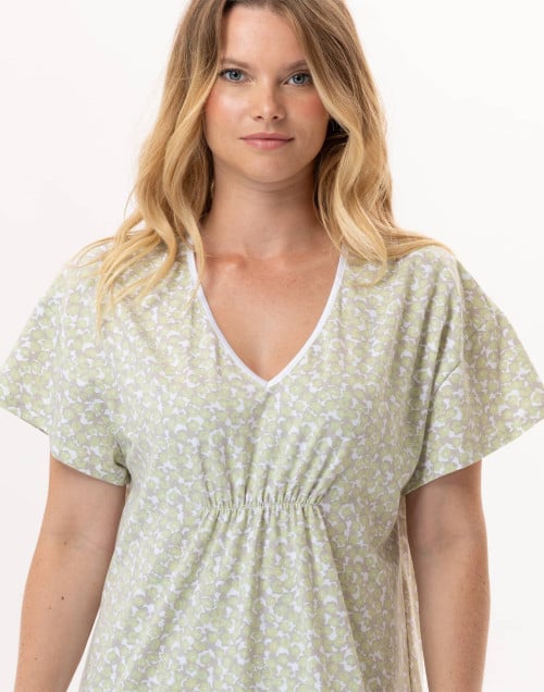 Chemise de nuit en coton CALISSON 901 Anis