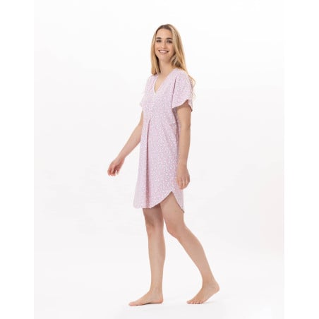 Cotton Nightdress CALISSON 901 Pink | Lingerie le Chat