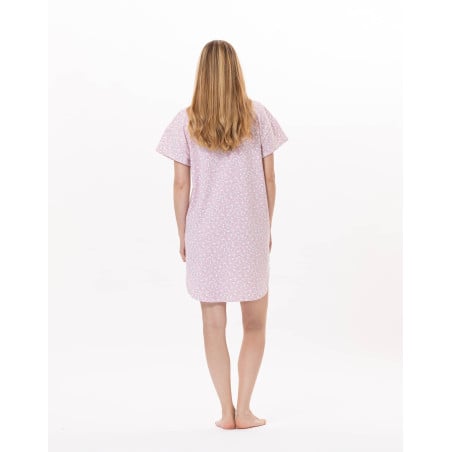 Cotton Nightdress CALISSON 901 Pink | Lingerie le Chat