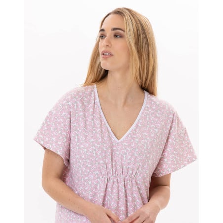 Cotton Nightdress CALISSON 901 Pink | Lingerie le Chat