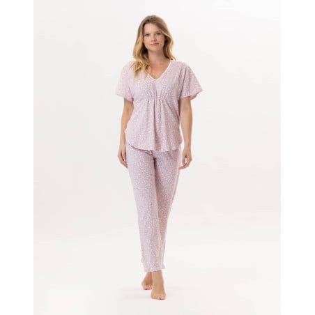 Cotton Pyjama CALISSON 902 Pink | Lingerie le Chat