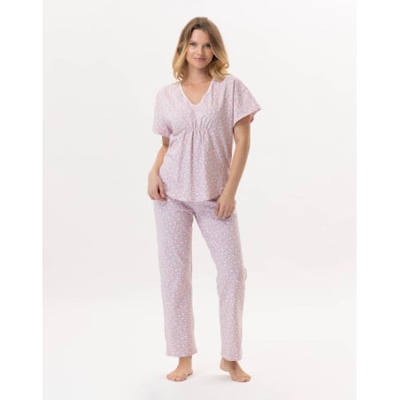 Cotton Pyjama CALISSON 902 Pink | Lingerie le Chat