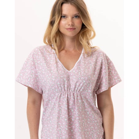 Pyjama en coton CALISSON 902 Rose | Lingerie le Chat