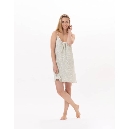 Cotton Nightie  CALISSON 903 Anise | Lingerie le Chat