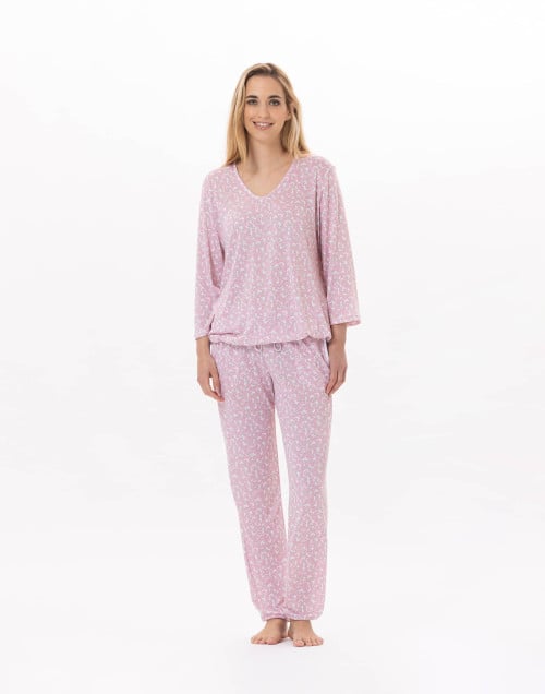 Viscose loungewear set CALISSON 912 Pink | Lingerie le Chat