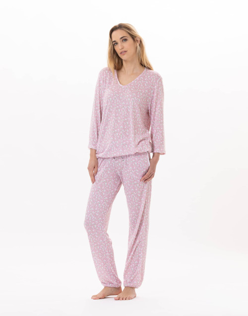 Jogging en viscose CALISSON 912 Rose