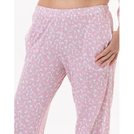 Jogging en viscose CALISSON 912 Rose | Lingerie le Chat